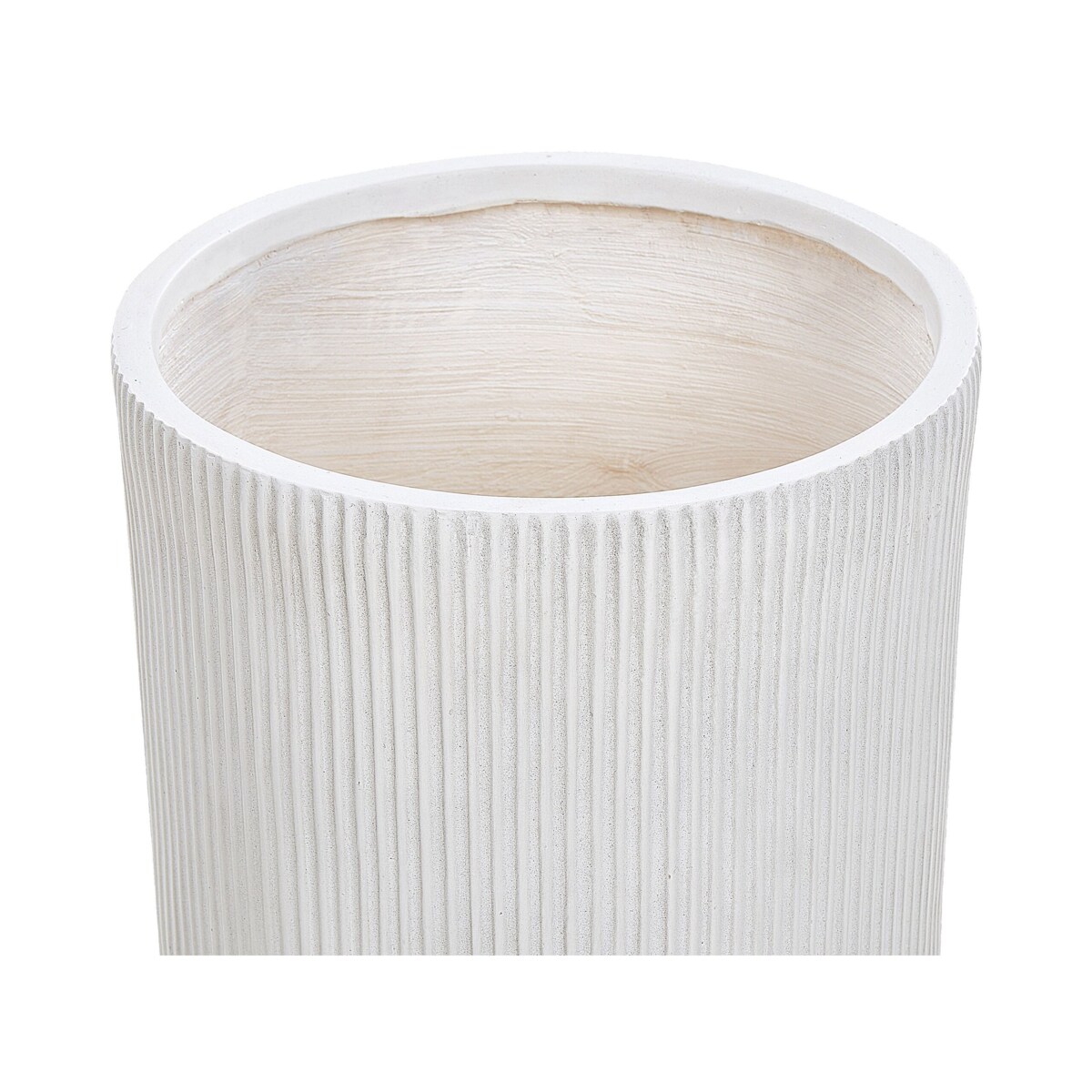 Doniczka okrągła ⌀ 37 cm złamana biel OREOI