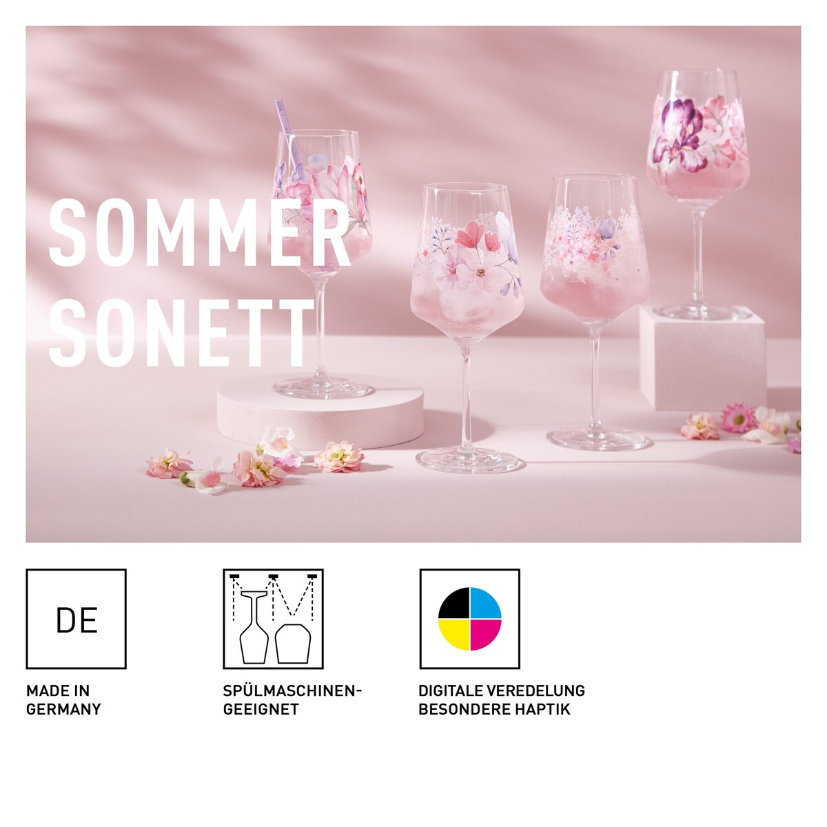 Ritzenhoff Zestaw 2 szt. kieliszków do aperitif koktajli soków kryształ Sommersonett Sprizz Theresa Kuhlmann nr17 nr18