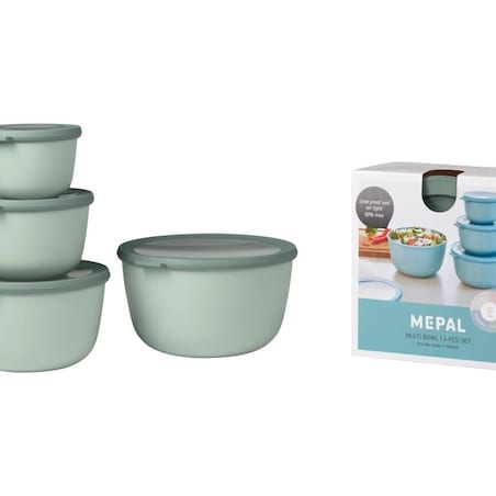 Zestaw 4 misek Cirqula okrągła 500 1000 2000 3000 ml Nordic Jade 106233094700