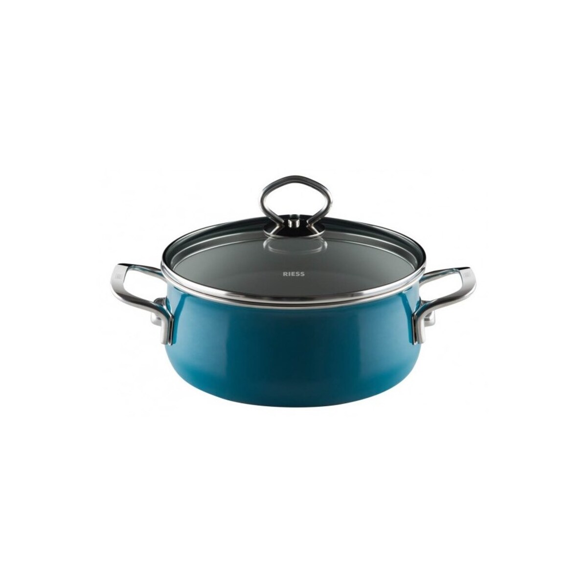 aquamarin Topf 4 L Morski Garnek Emaliowany Z Pokrywą