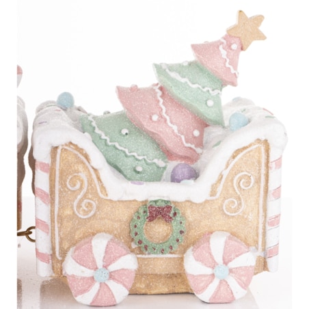 Dekoracja - pociąg ciasteczkowy 19x45x10,5 cm