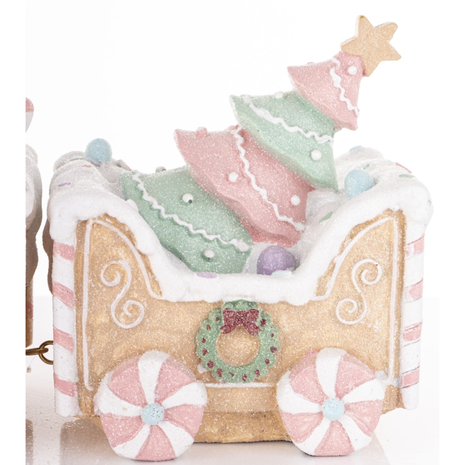 Dekoracja - pociąg ciasteczkowy 19x45x10,5 cm