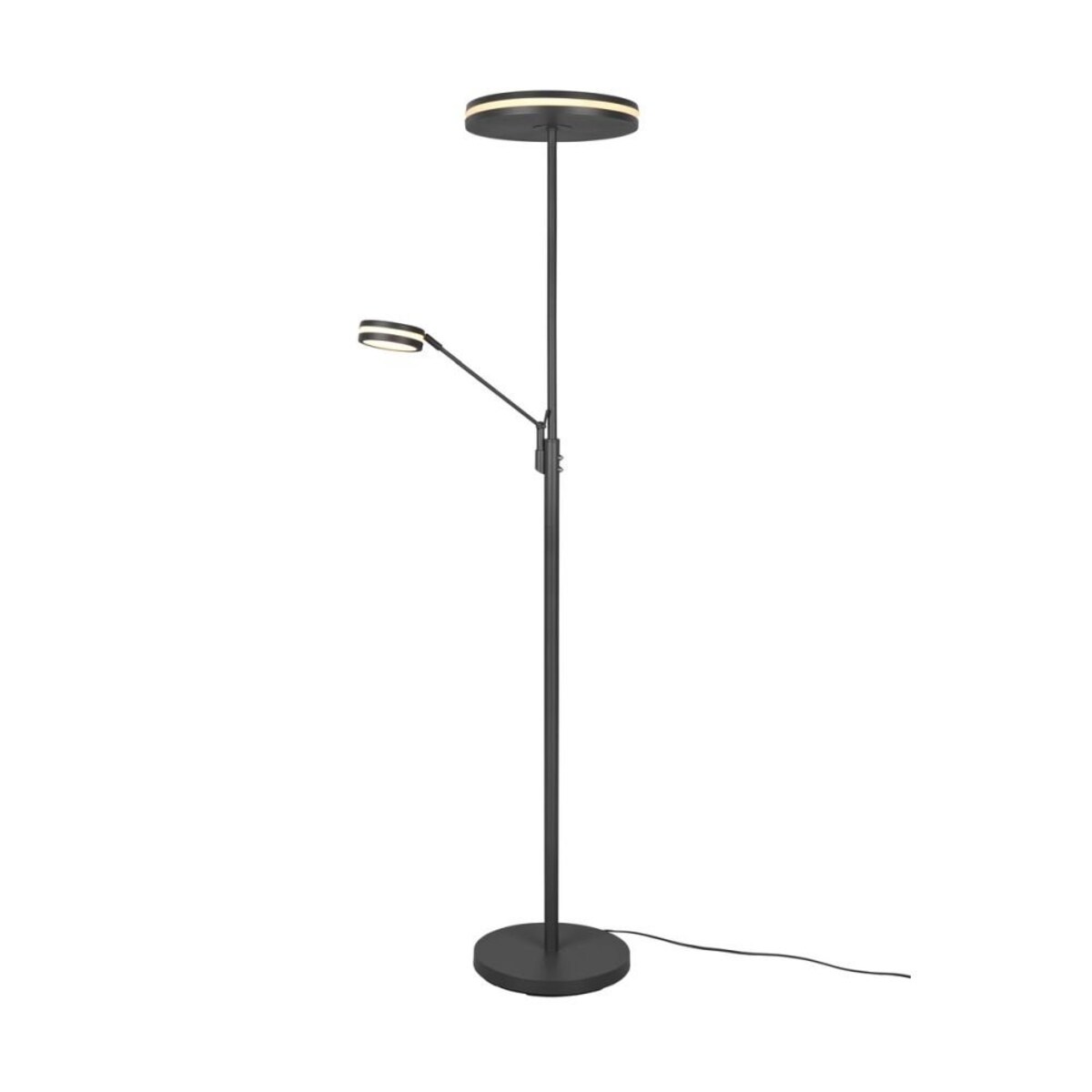 Lampa podłogowa LED Trio FRANKLIN 35W + 6,5W 426510242 nowoczesna regulowana do salonu