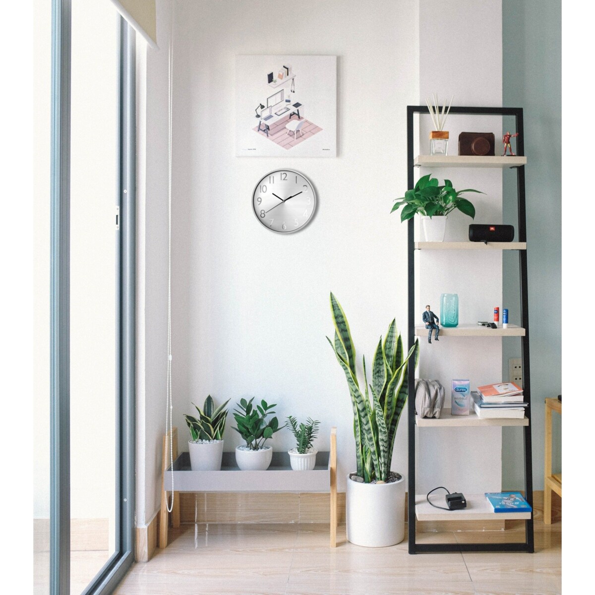 Okrągły zegar ścienny, Ø 30 cm