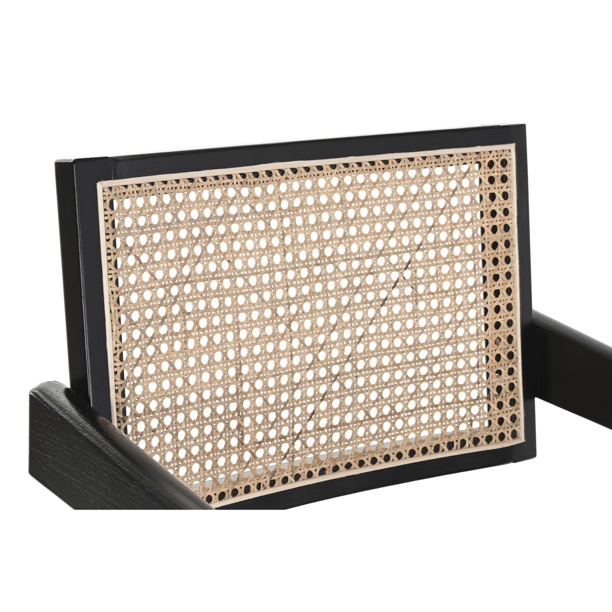 Krzesło drewniane z plecionką wiedeńską i aksamitem kremowe