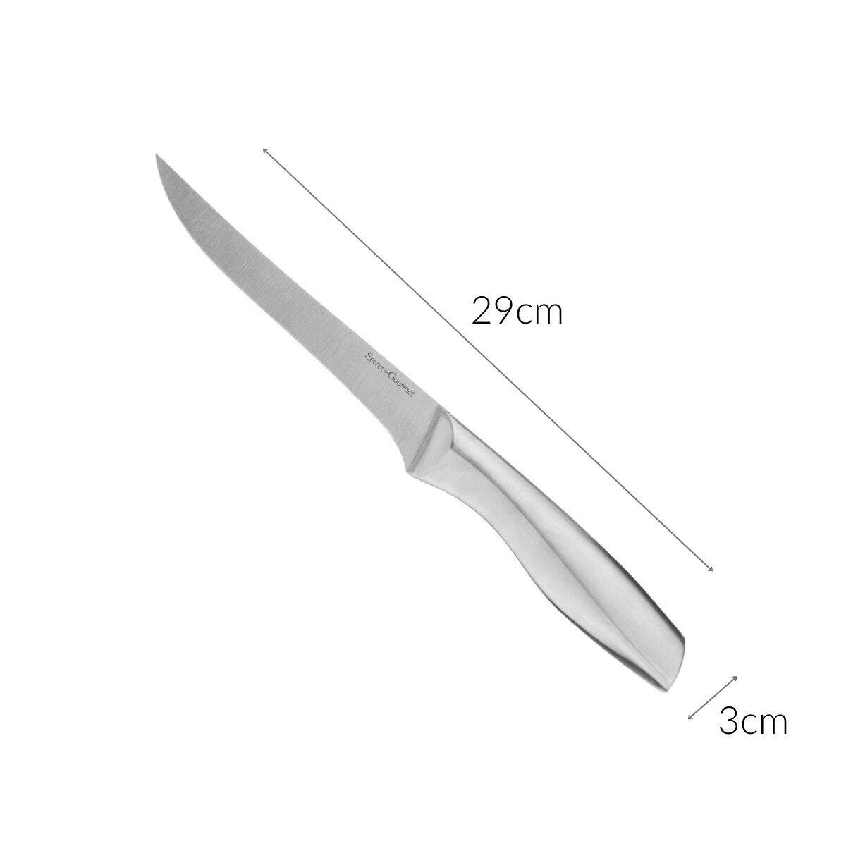Nóż do filetowania ryb, stal nierdzewna, 29 cm