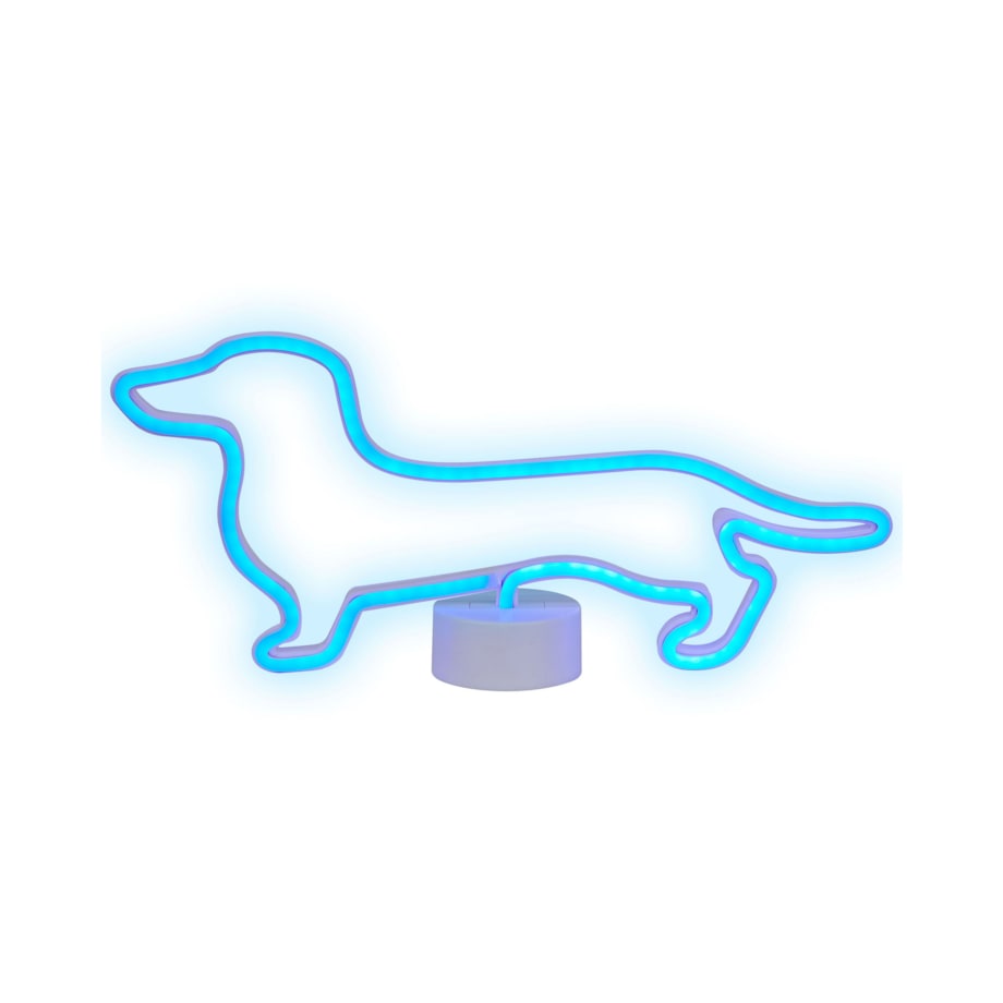 Neon LED pies niebieski FRANCIS