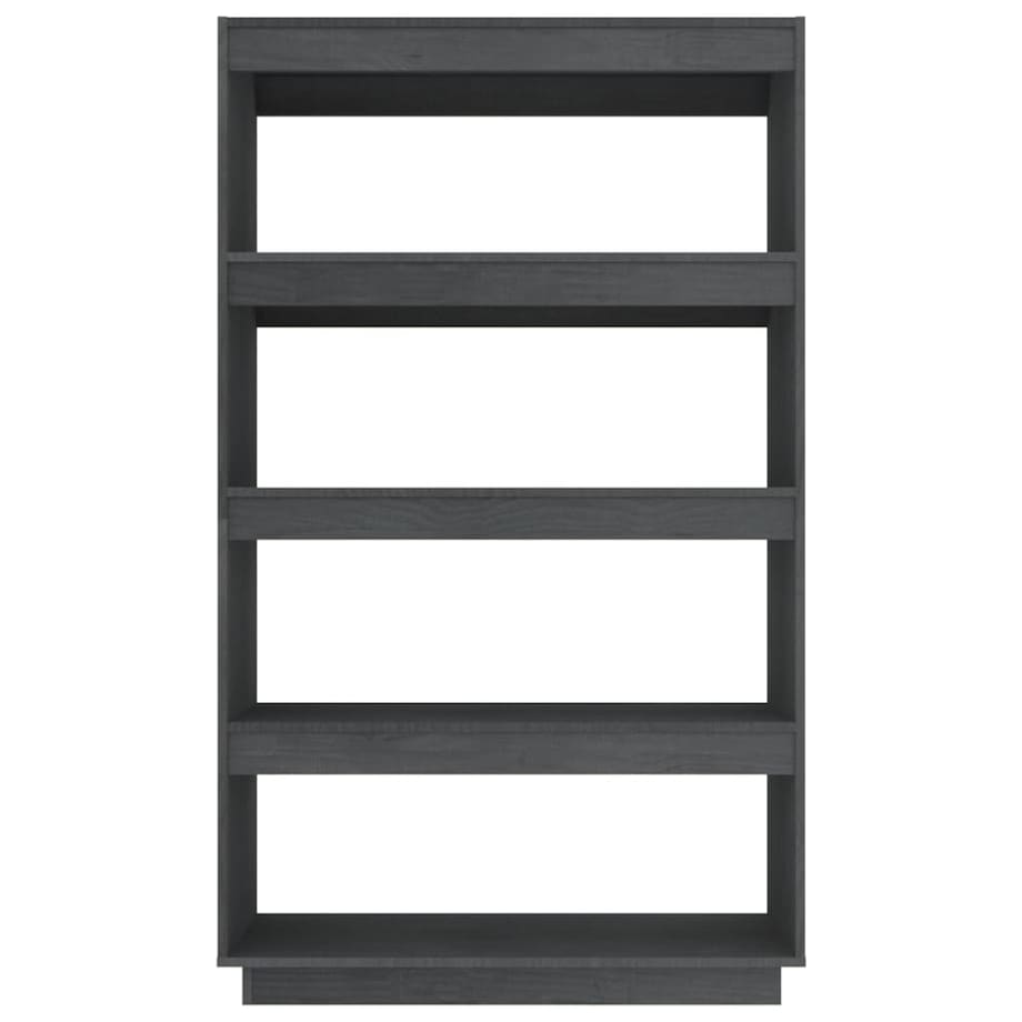 vidaXL Regał na książki/przegroda, szary, 80x35x135 cm, drewno sosnowe