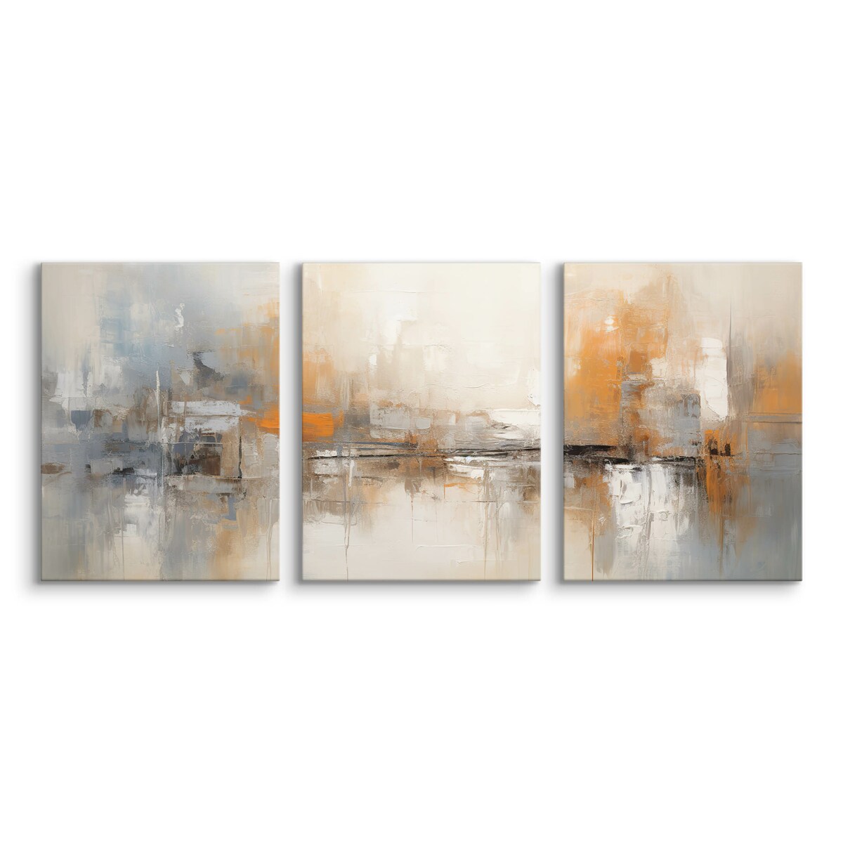 3x Obraz Do Sypialni Salonu Set Beton Abstrakcja Nowoczesny Styl 30x40cm