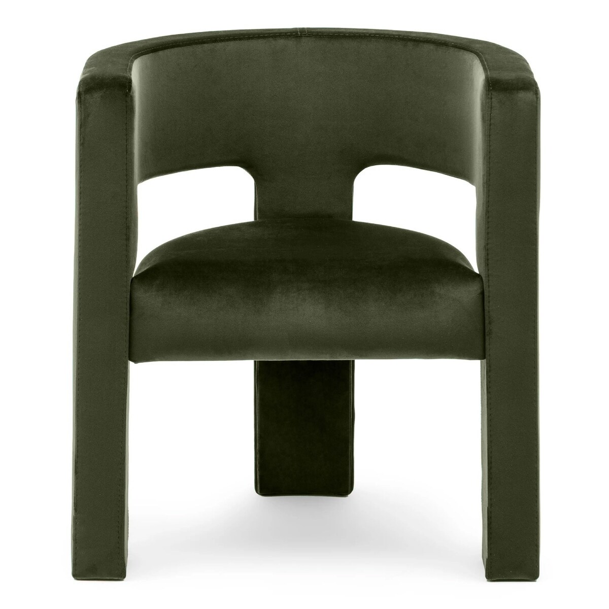 Fotel wypoczynkowy aksamitny oliwkowo-zielony Tiana