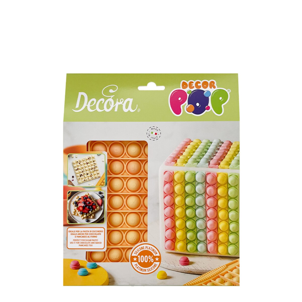 Decora forma silikonowa DECORPOP 13,8 cm - kwadratowa