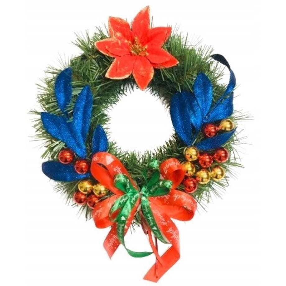 WIANEK ŚWIĄTECZNY choinkowy na drzwi okno stół prezent gotowy zawieszenia