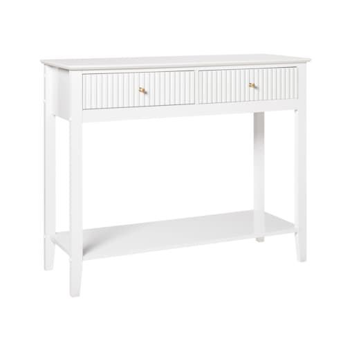 Konsola 2 szuflady biała ASSISI