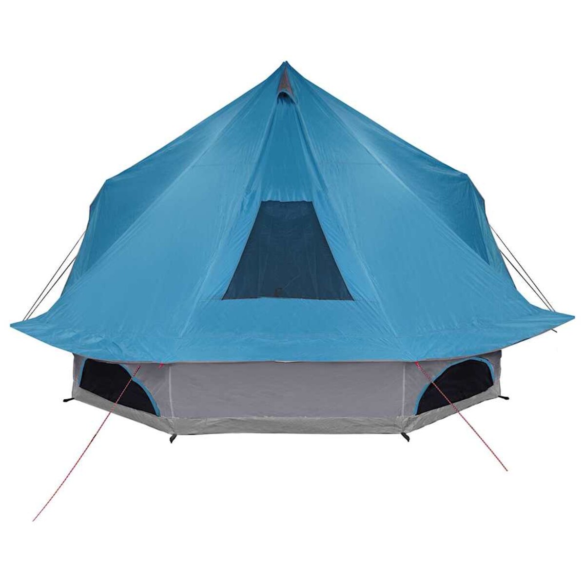vidaXL Rodzinny namiot tipi z dachem Niebieski 680 x 430 x 270 cm