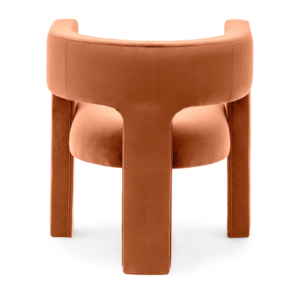 Fotel wypoczynkowy aksamitny miedziany Tiana