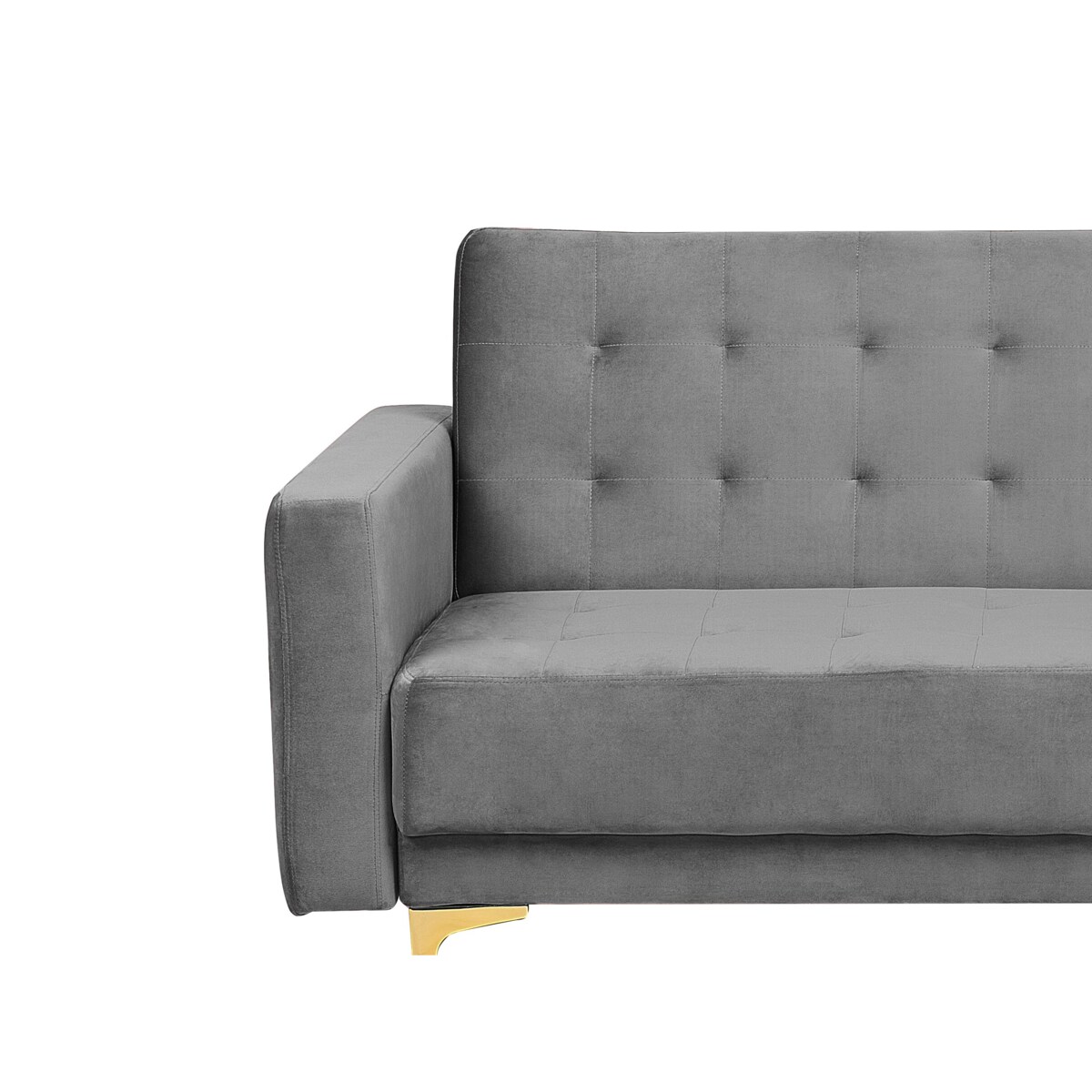 Komplet wypoczynkowy ABERDEEN Welur Szary dla 5 osób