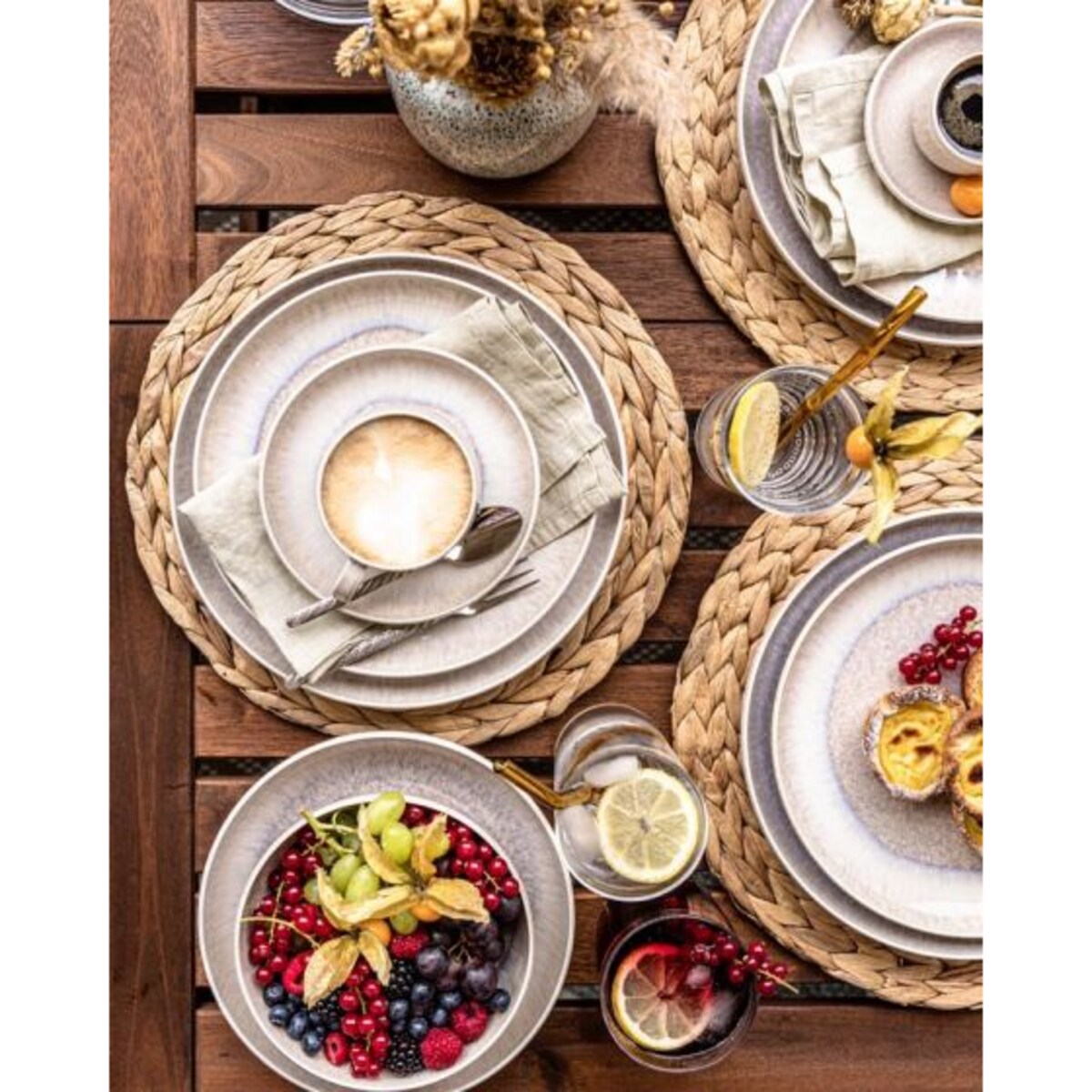 Zestaw śniadaniowy dla 2 osób (6 el.) Perlemor Sand Villeroy & Boch