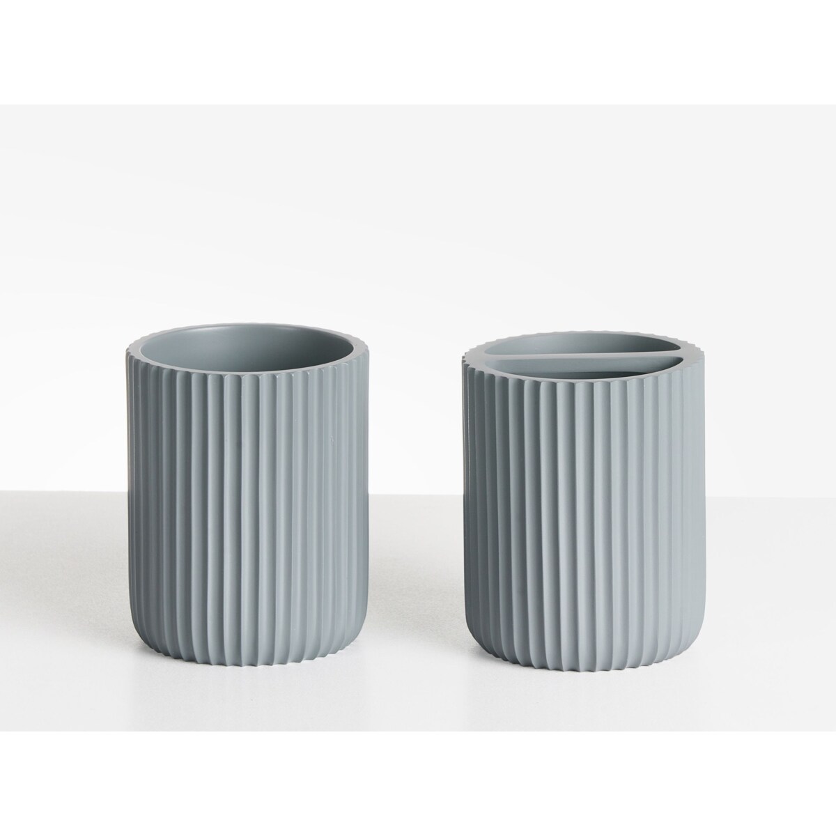 Zestaw akcesoriów łazienkowych 5 elementów CAMANA Jasnoszary