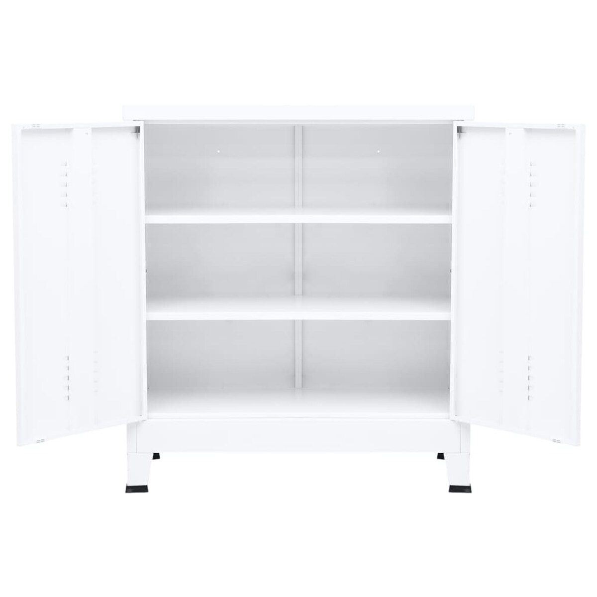 vidaXL Industrialna szafka, biała, 90x40x100 cm, stalowa