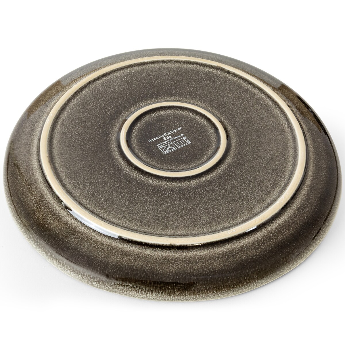 EDA Zestaw obiadowy 6 os. (32 el.), brązowy/szary/beżowy