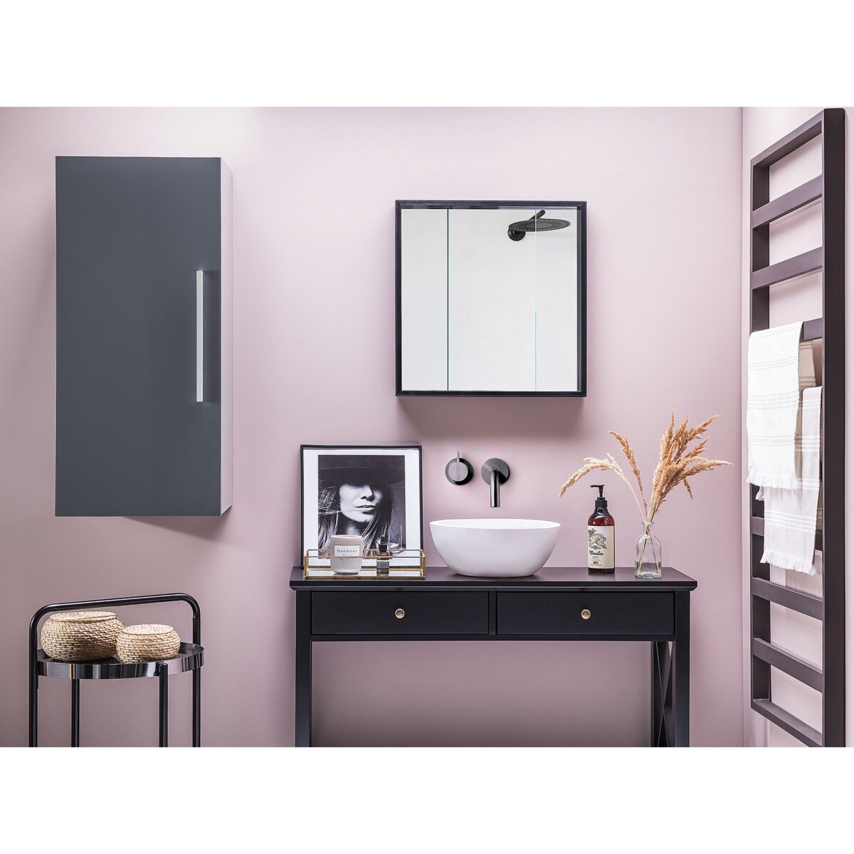 Szafka łazienkowa wisząca szara BILBAO