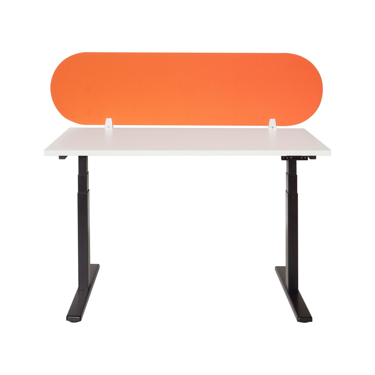 Przegroda na biurko 160 x 40 cm pomarańczowa SPARKY