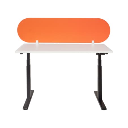 Przegroda na biurko 160 x 40 cm pomarańczowa SPARKY