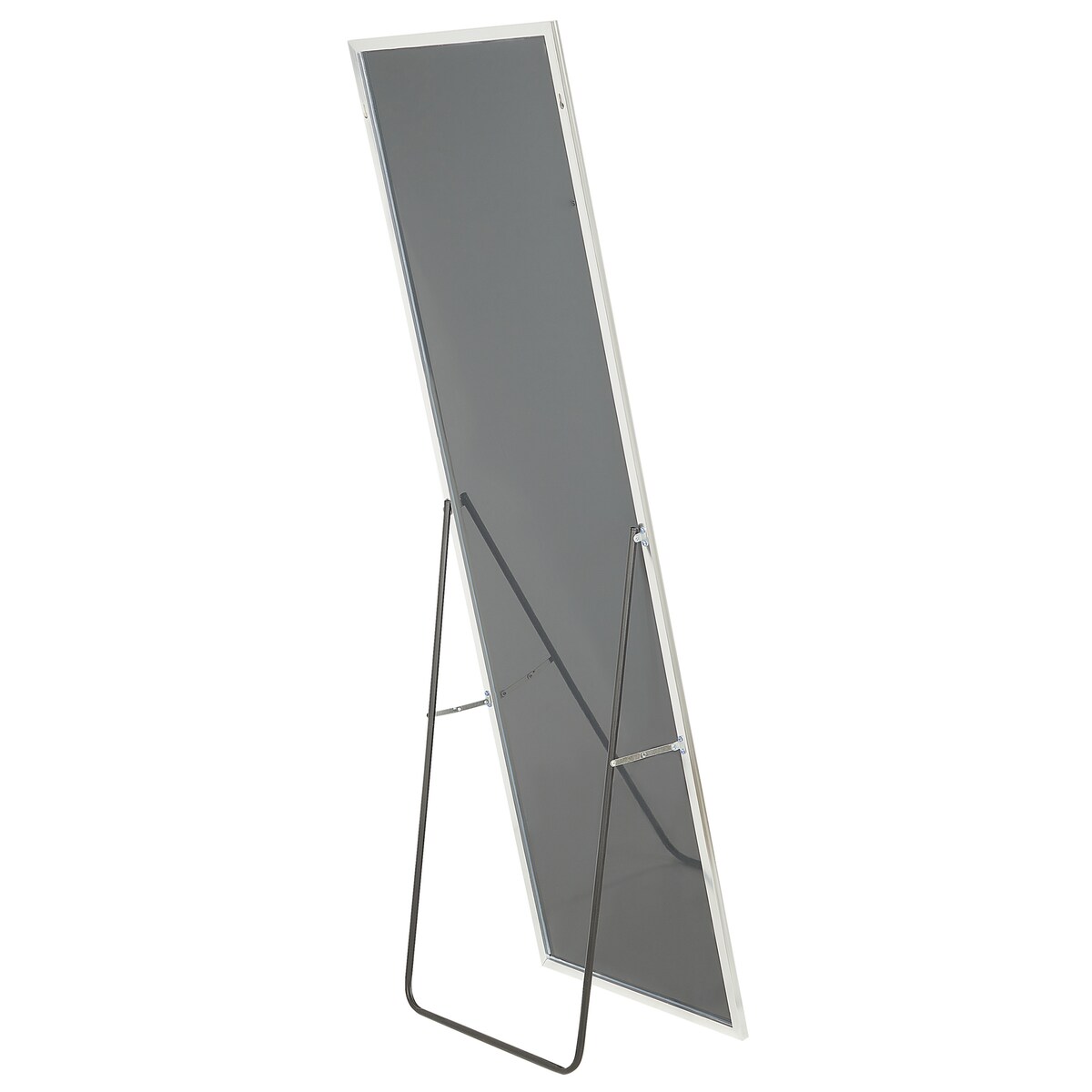 Lustro stojące BEAUVAIS 156 cm Metal Srebrny