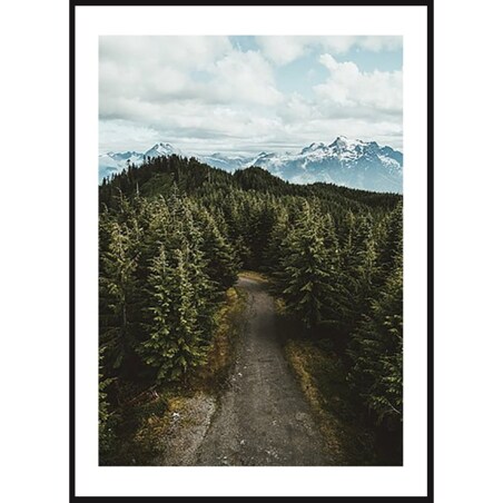 Poster Story, Plakat, Obraz - Las u Podnóża Alp, wymiary 30 x 42 cm
