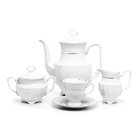 Garnitur do kawy dla 12 osób 39 el. Maria Teresa Złota Linia B014
