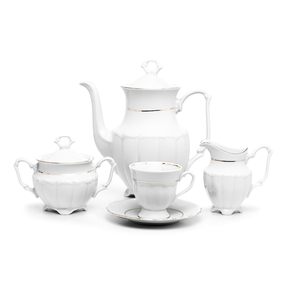 Garnitur do kawy dla 12 osób 39 el. Maria Teresa Złota Linia B014