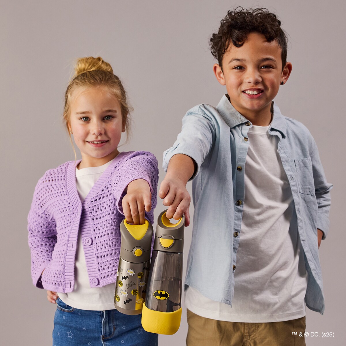 Batman Butelka termiczna dla dzieci ze słomką 350 ml b.box