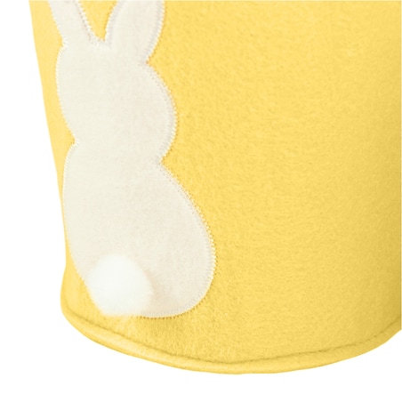 Koszyk Koszyczek Filcowy Wielkanocny Na Jajka Pisanki Dekoracja Ozdoba Z Zajączkiem Żółty