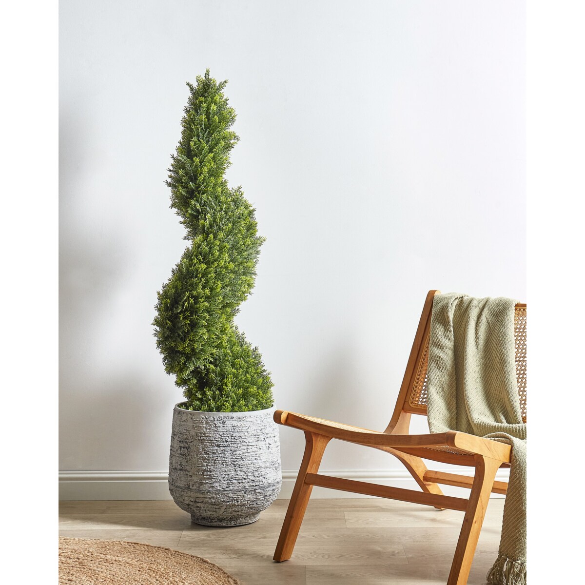 Sztuczna roślina doniczkowa 126 cm CYPRESS SPIRAL TREE