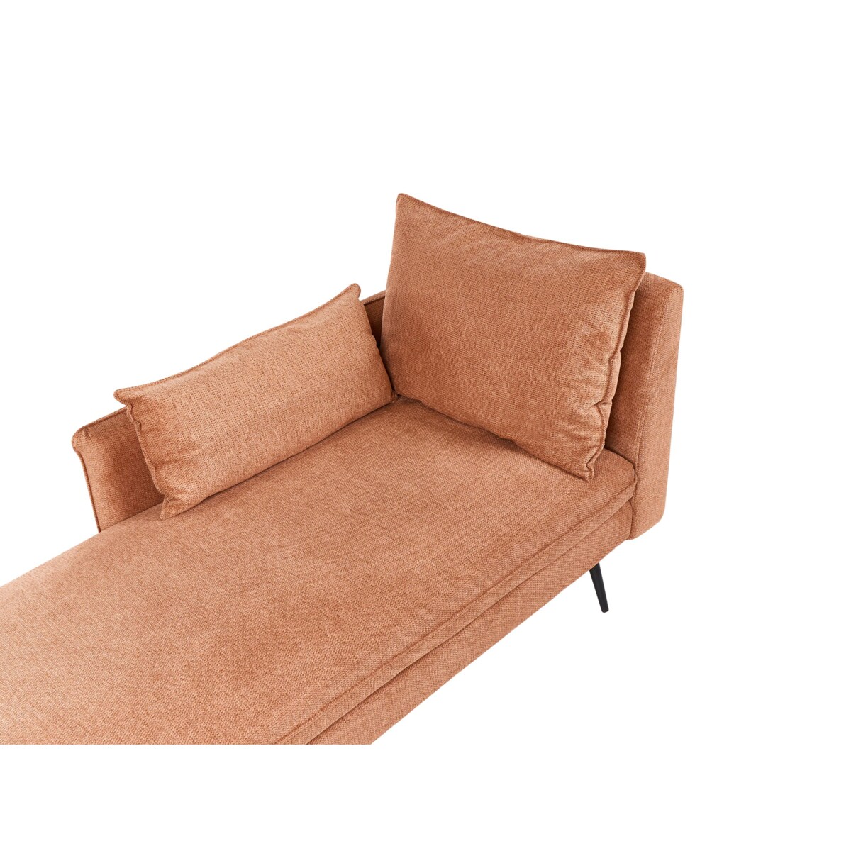 Szezlong prawostronny YERRES Pomarańczowy