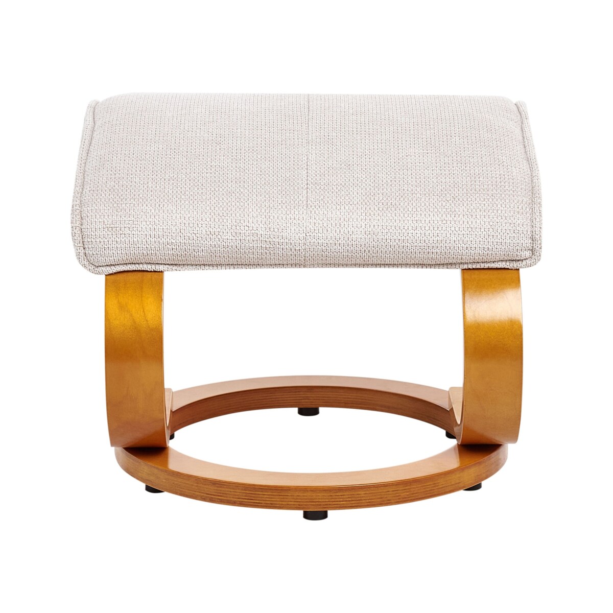 Fotel z masażem HERO Z podnóżkiem Jasnobeżowy