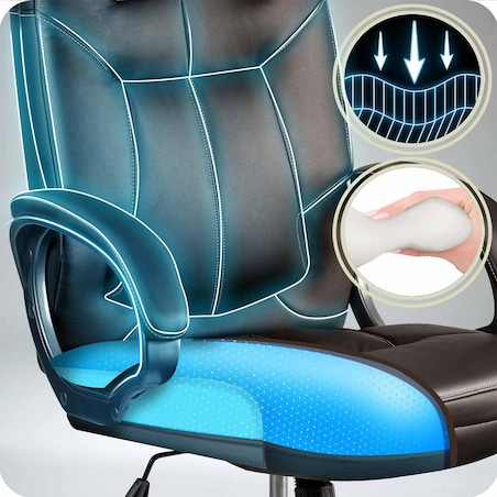 Fotel biurowy Sofotel 355 ciemny brąz - dark brown