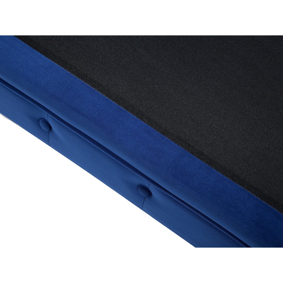 Fotel welurowy ciemnoniebieski CHESTERFIELD