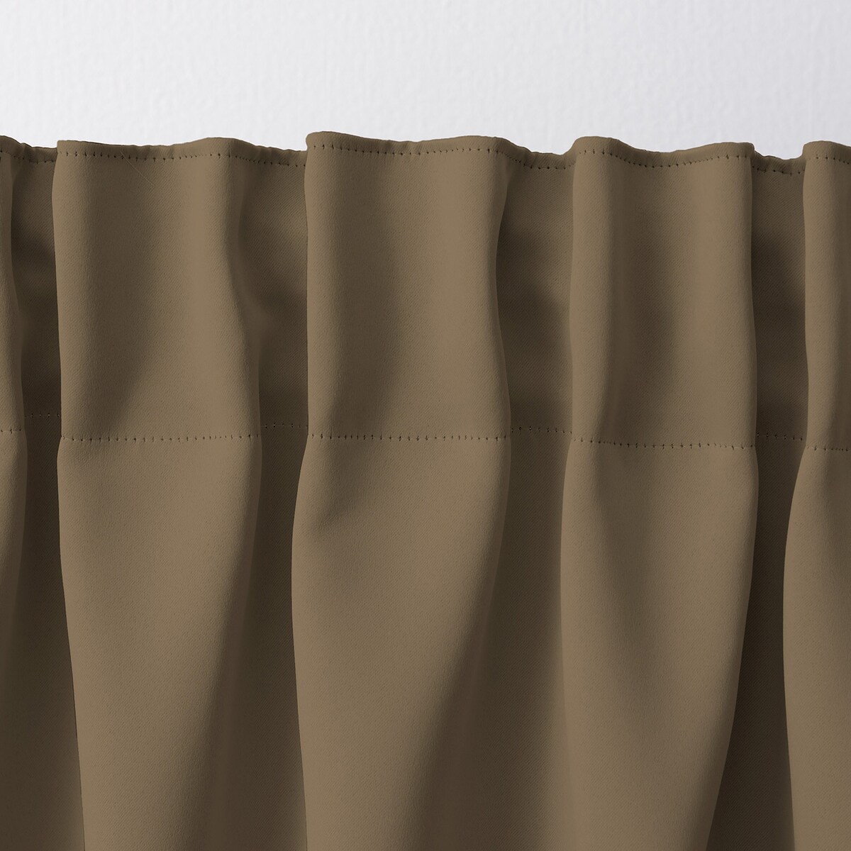 Zasłona zaciemniająca na taśmie marszczącej szaro-brązowy 140 x 280 cm 1 szt. 140x280 szary-brązowy