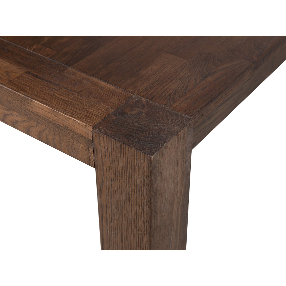 Stół do jadalni dębowy 180 x 85 cm ciemne drewno NATURA