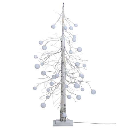 Dekoracja ogrodowa LED HOLAR Choinka 122 cm Biały