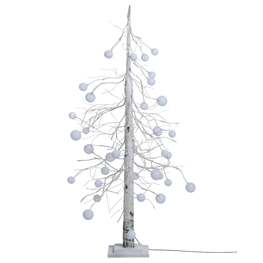 Dekoracja ogrodowa LED HOLAR Choinka 122 cm Biały