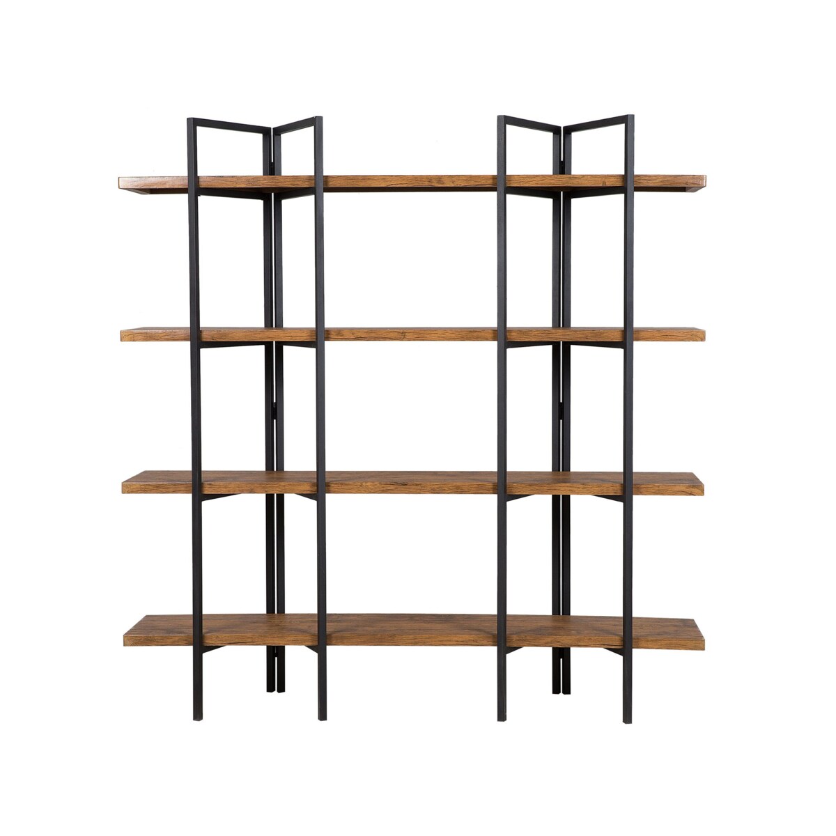 Regał 4 półki ciemne drewno COMPTON