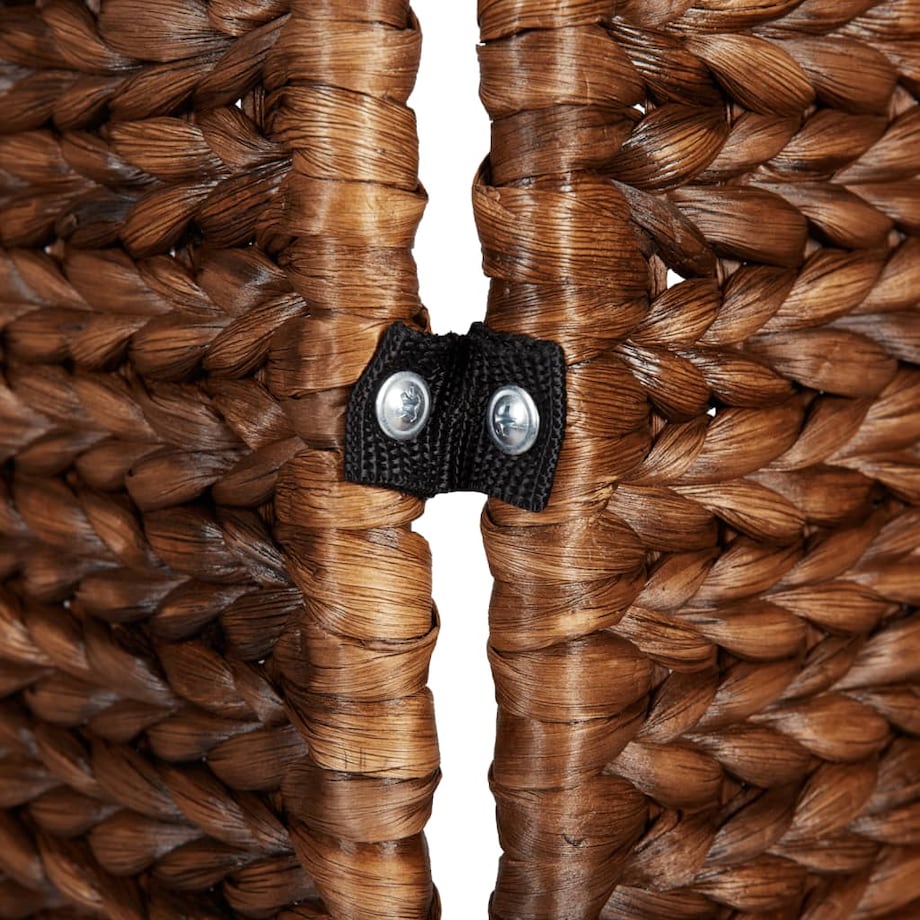 vidaXL Parawan pokojowy 3-panelowy, brązowy, 122x180 cm, hiacynt wodny