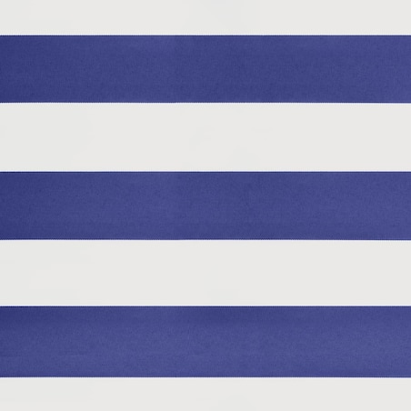 vidaXL Zwijana markiza, niebiesko-biała, 4x3 m, tkanina i aluminium