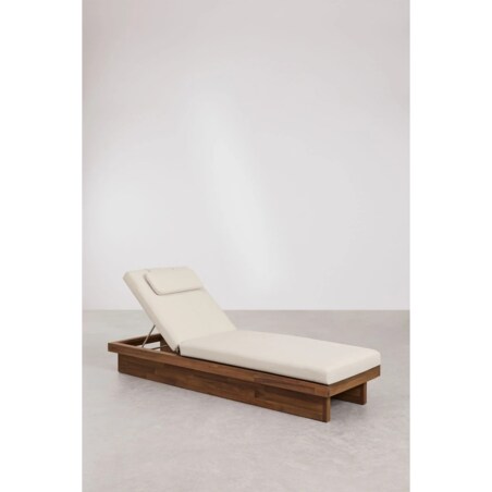 Rozkładany leżak Dailin z drewna akacjowego