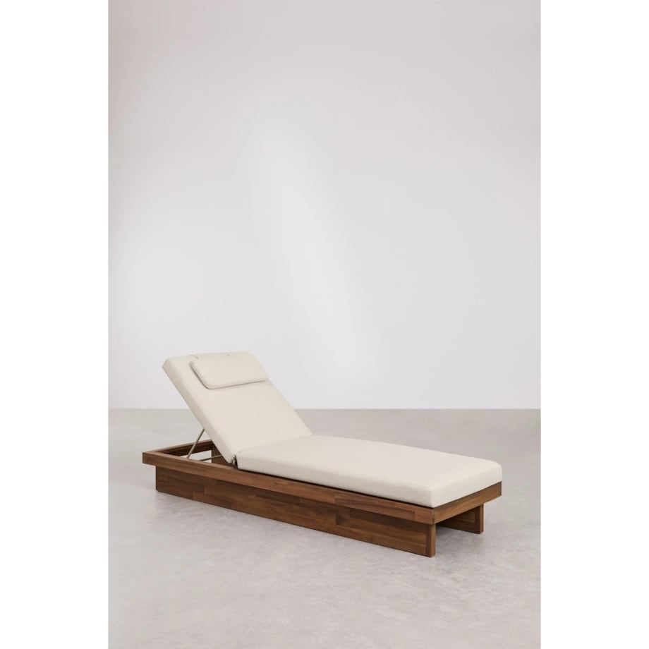 Rozkładany leżak Dailin z drewna akacjowego