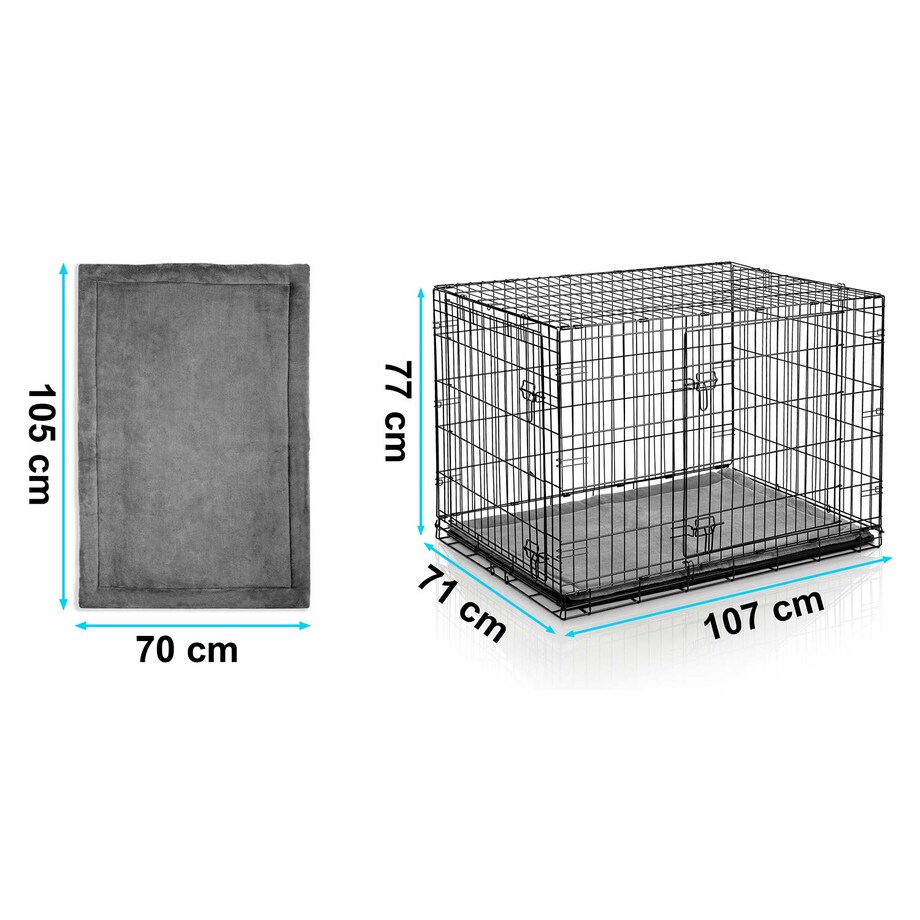 Klatka dla psów + legowisko 107x71x77 cm Pethaus 620200-606200