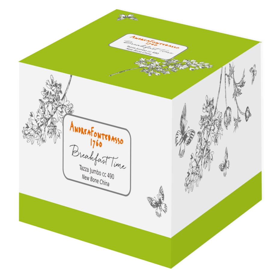 BREAKFAST TIME KUBEK ŚNIADANIOWY ZIELONY 490 CC