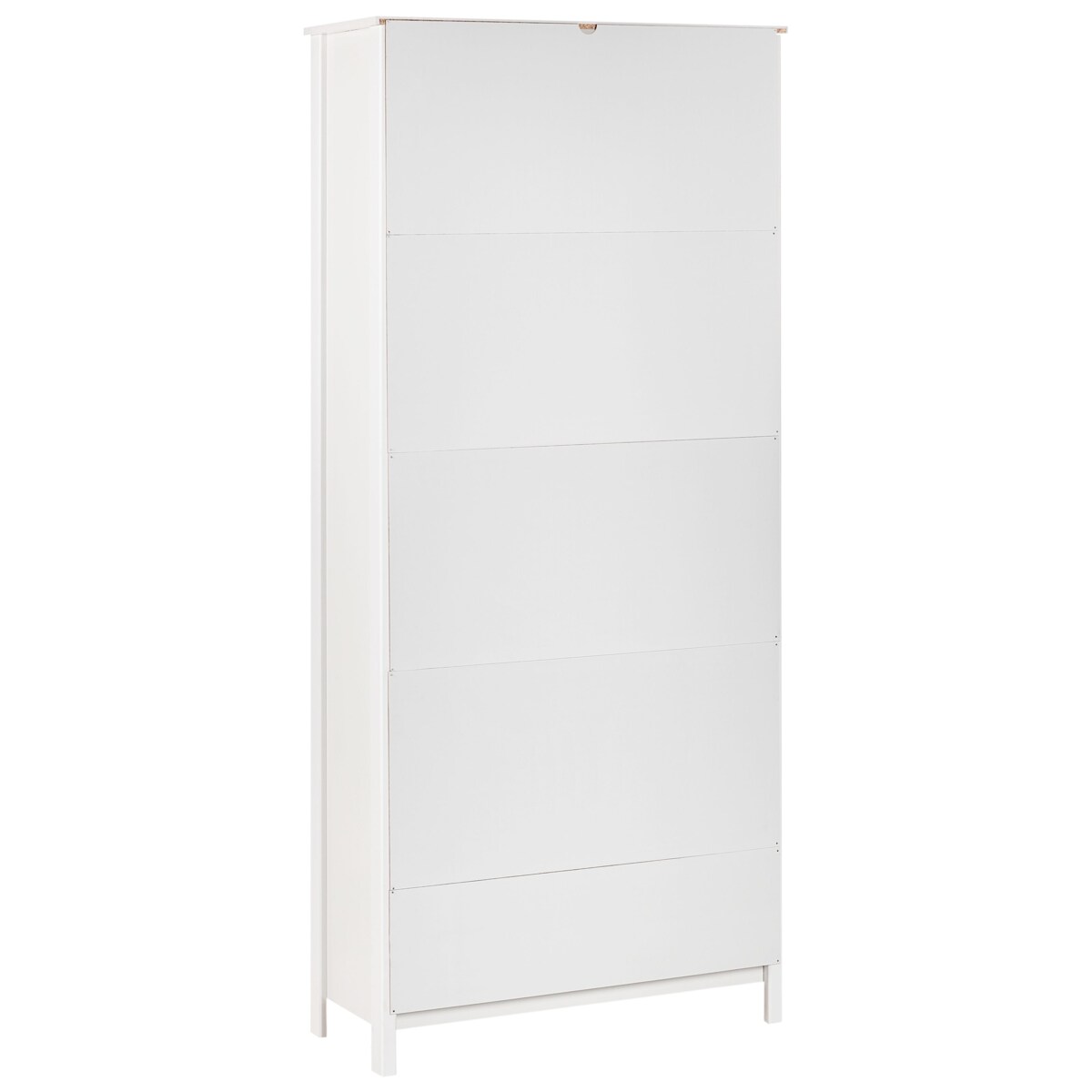 Witryna ze szklaną gablotą biała NORNALUP